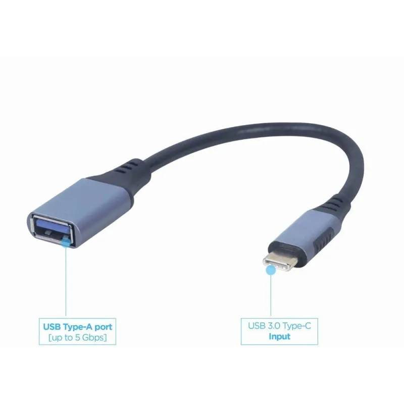 I-o adapter usb-c to usb otg-grey a-usb3c-otgaf-01 gembird