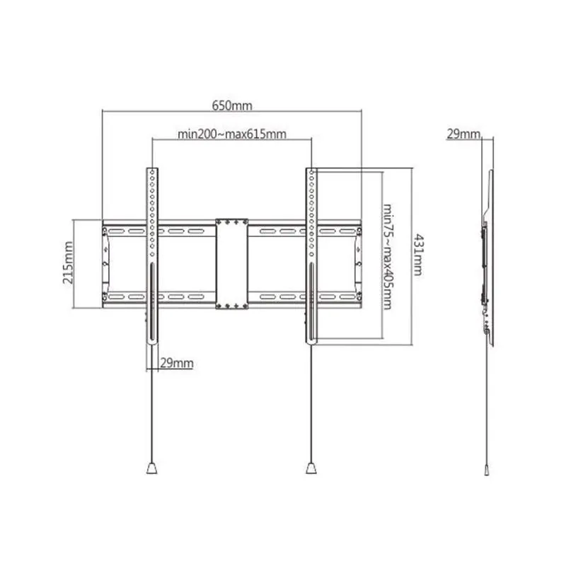 Tv set acc wall mount 37-80-wm-80f-01 gembird