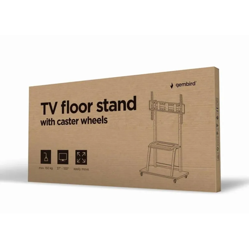 Tv set acc floor stand 37-100-tvs-100f-01 gembird