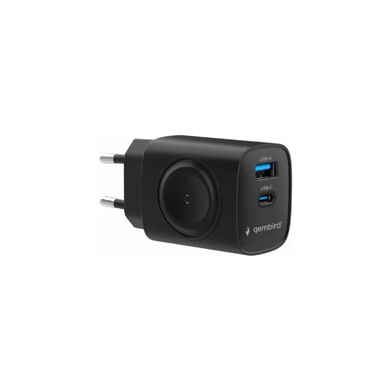Charger usb 2in1 20w 2port-ta-uc-pdqcw20-01-bk gembird