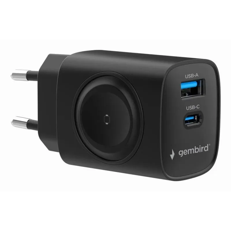 Charger usb 2in1 20w 2port-ta-uc-pdqcw20-01-bk gembird