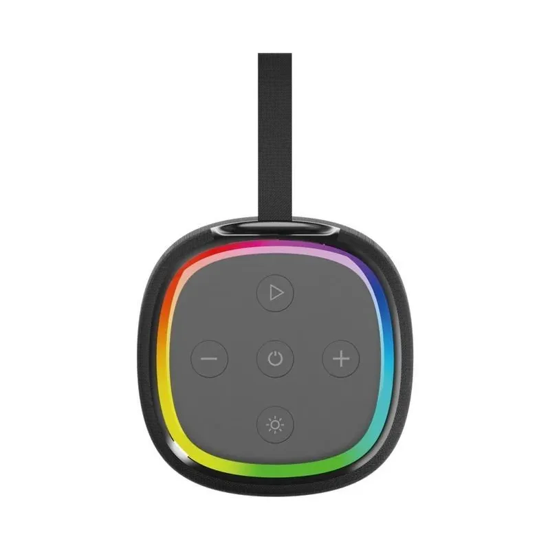 Portable Speaker-GEMBIRD-Black-Wireless-Bluetooth-SPK-BT-LED-08L