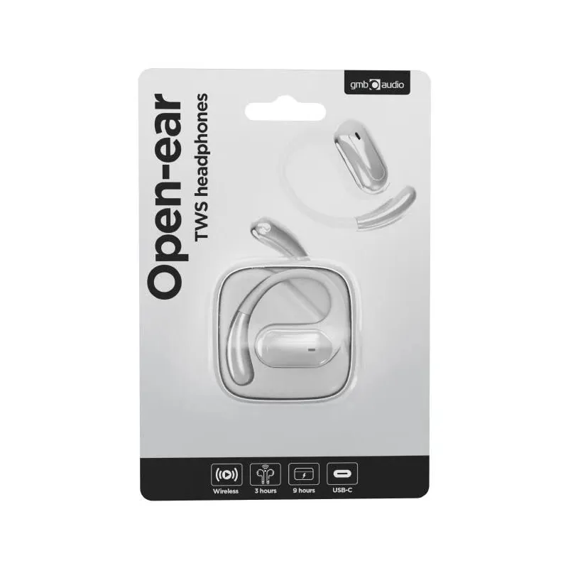 Headset bluetooth open ear-tws white ows-01-w gembird