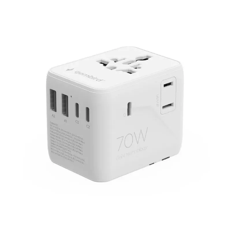 Power adapter travel 70w-white tpa-2a3c70-01-w gembird