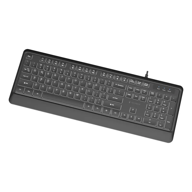Keyboard multimedia usb eng-black kb-uml-04 gembird