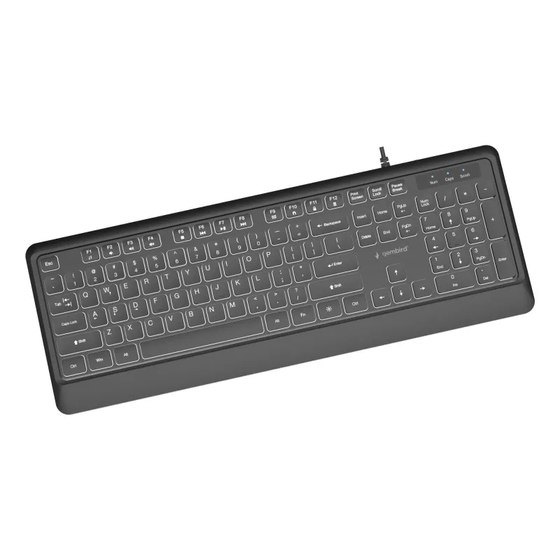Keyboard multimedia usb eng-black kb-uml-04 gembird