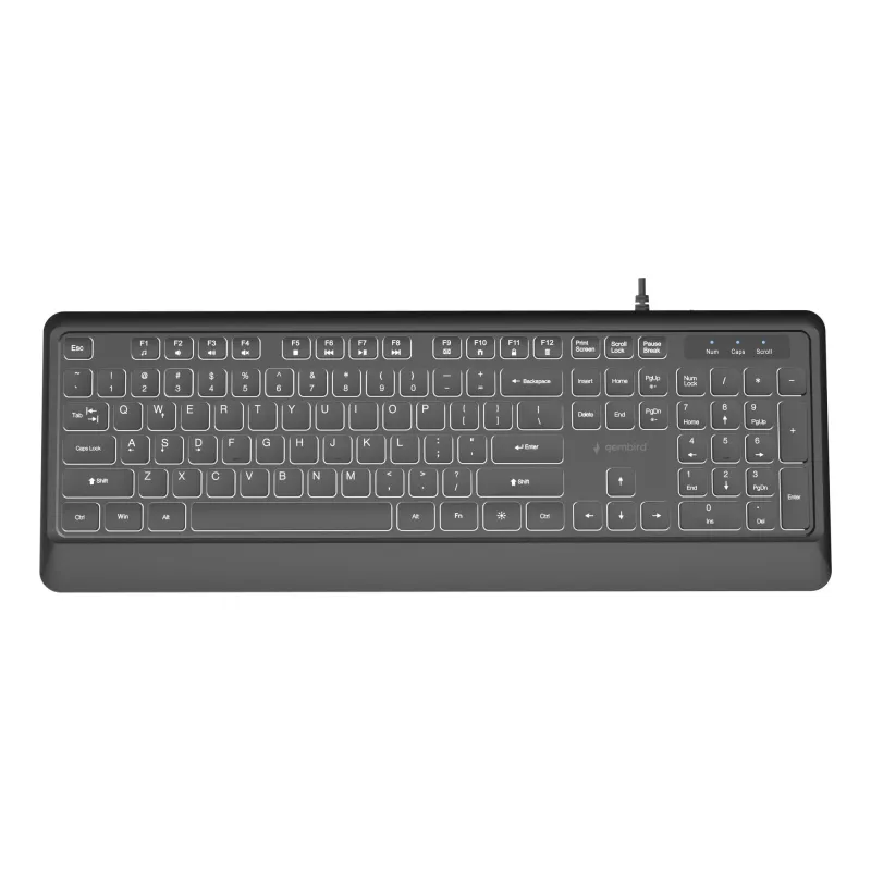 Keyboard multimedia usb eng-black kb-uml-04 gembird