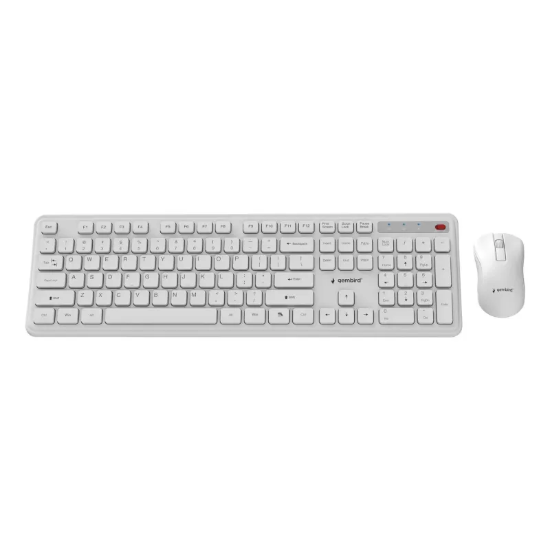 Keyboard +mouse wrl eng-wh kbs-wps-01-w gembird