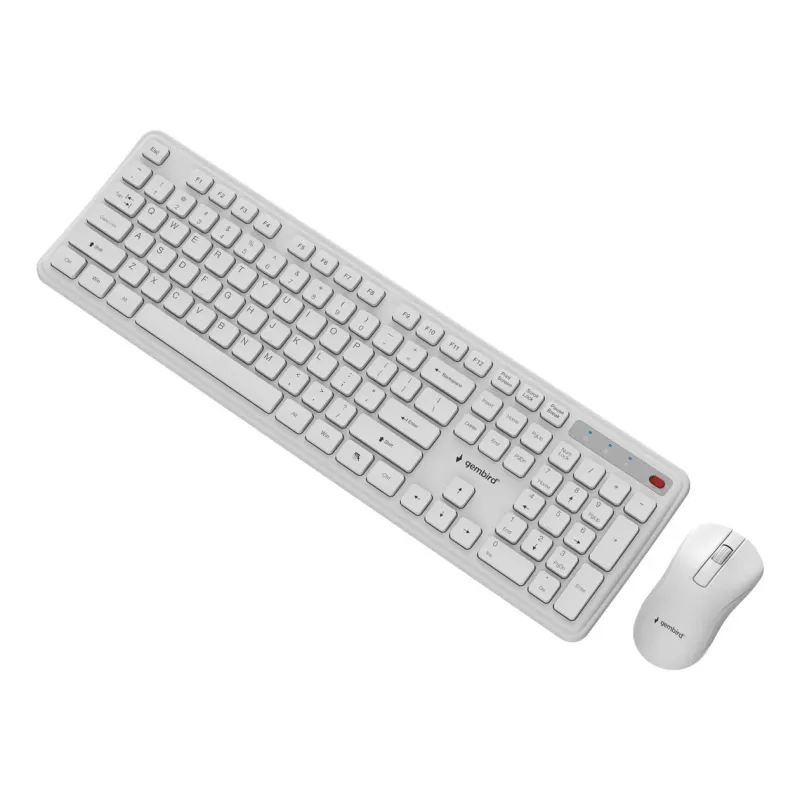 Keyboard +mouse wrl eng-wh kbs-wps-01-w gembird