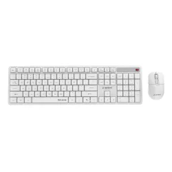 Keyboard +mouse wrl eng-white kbs-wms-01-w gembird