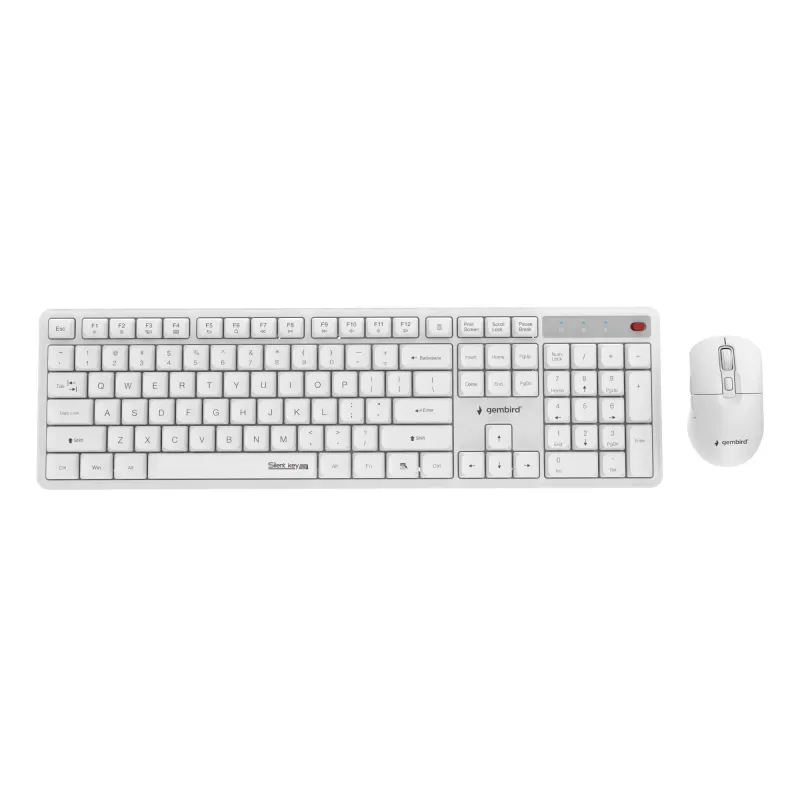 Keyboard +mouse wrl eng-white kbs-wms-01-w gembird