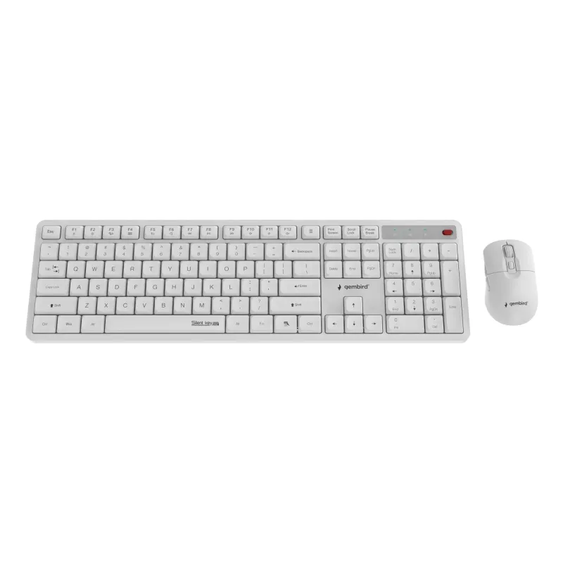Keyboard +mouse wrl eng-white kbs-wms-01-w gembird