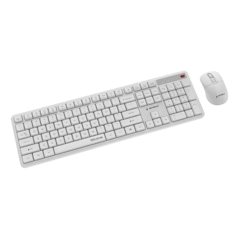 Keyboard +mouse wrl eng-white kbs-wms-01-w gembird