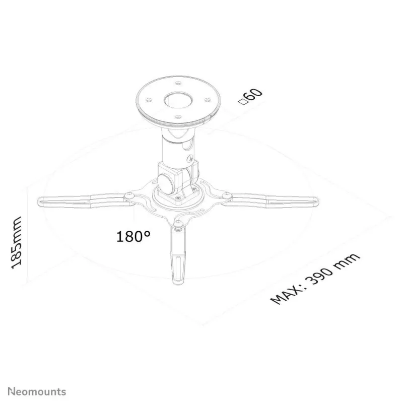 Projector acc ceiling mount-18.5cm beamer-c50 neomounts