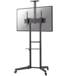 Neomounts Floor stand - FL50-550BL1 TV trolley - Adjustable Height, Tilt - 37-70  - Maximum weight ,capacity, 50 kg - Black