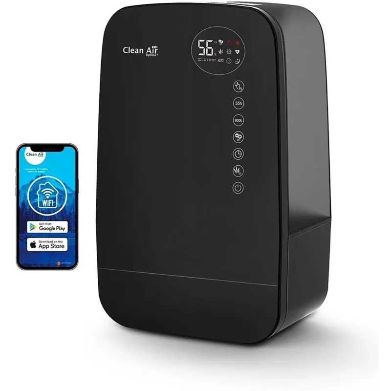Humidifier with ionizer-ca-607bsmart clean air optima