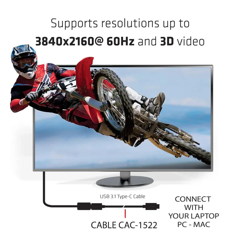 Cable usb-c to usb-c 1m-m-m cac-1522 club3d