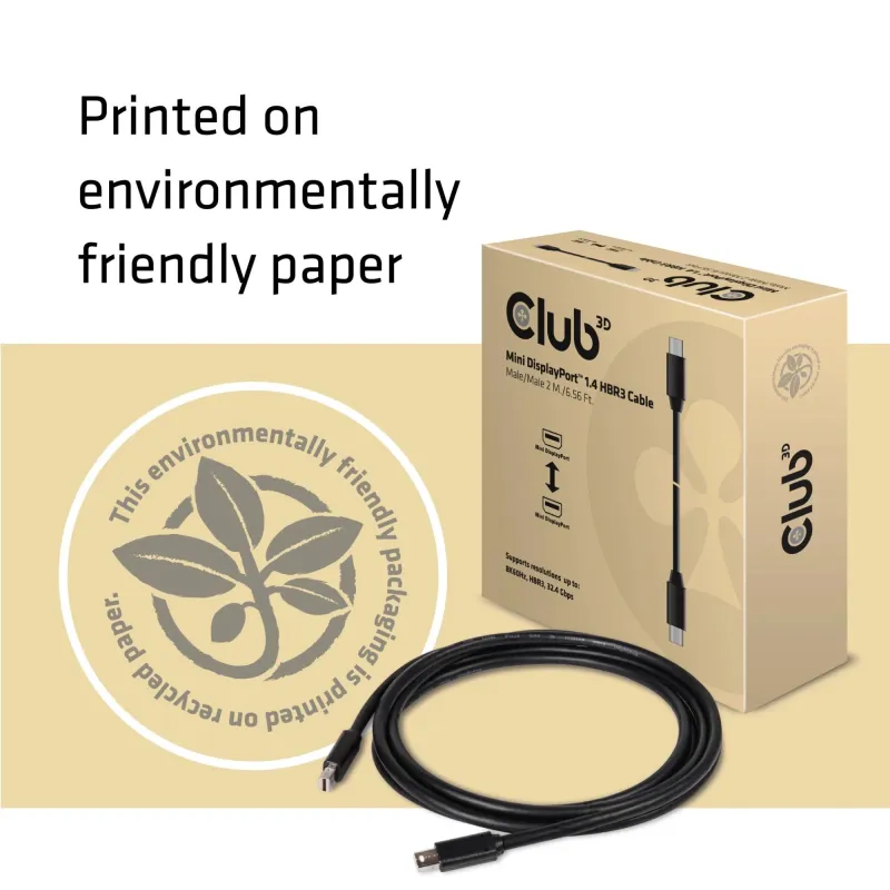 Cable mini dp to mini dp 2m-m-m cac-1164 club3d