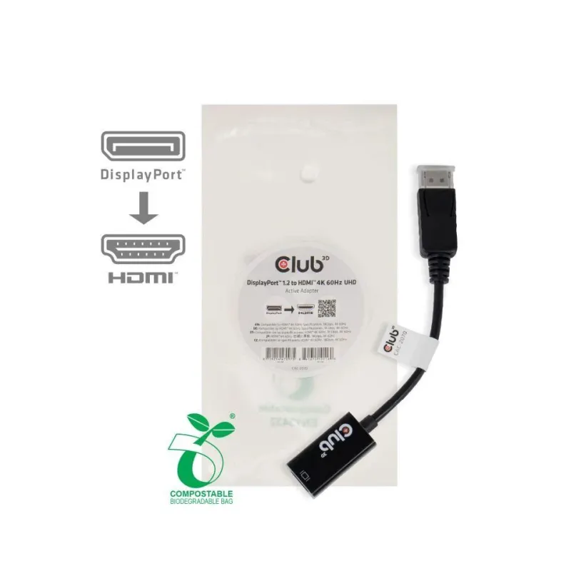 I-o adapter dp to hdmi-m-f cac-2070 club3d