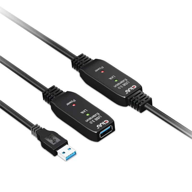 Cable usb3.2 repeater 10m-m-f cac-1405 club3d