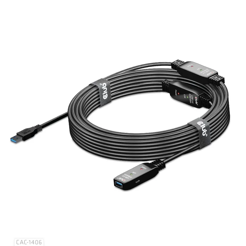 Cable usb3.2 repeater 15m-m-f cac-1406 club3d