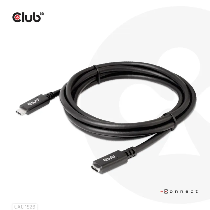 Cable usb-c to usb-c 2m-m-f cac-1529 club3d