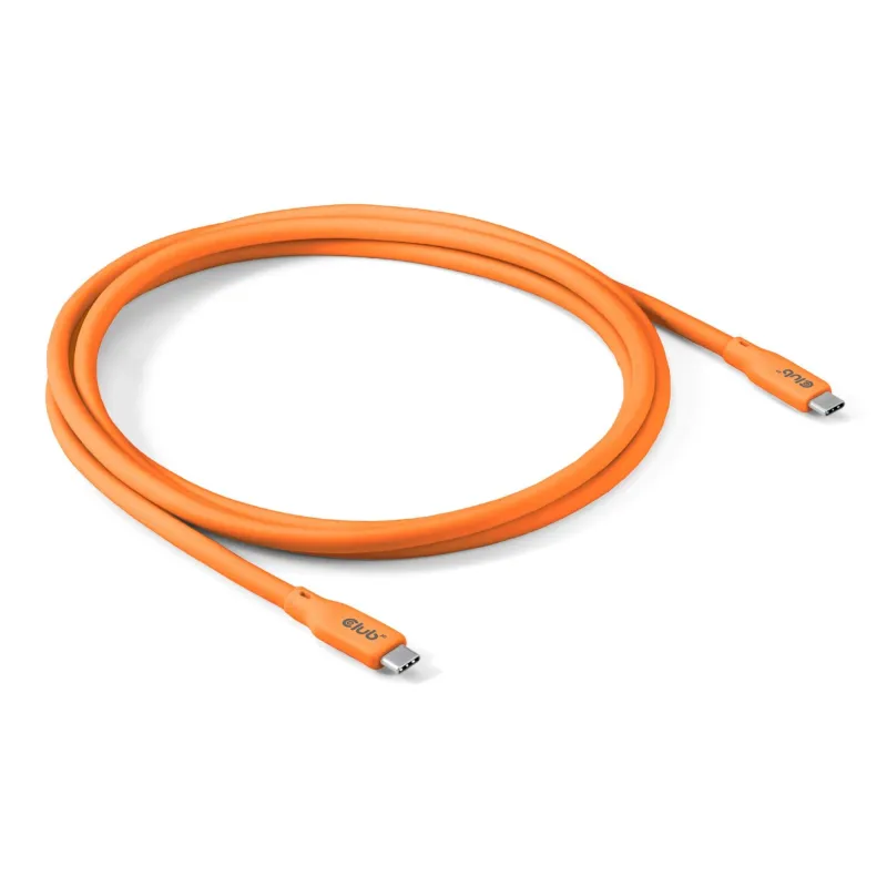 Cable usb-c to usb-c 2m-m-m orange cac-3000 club3d