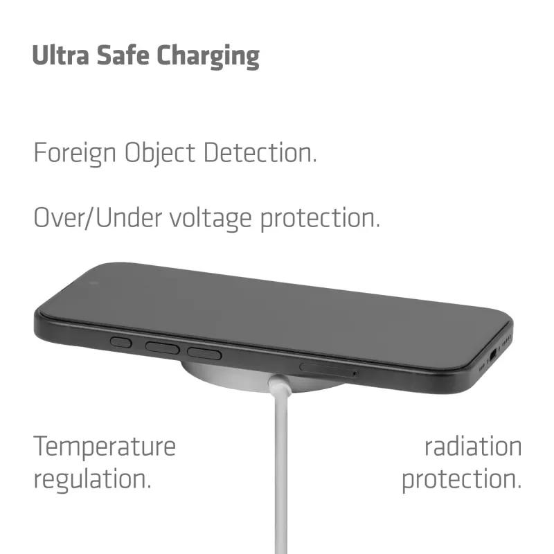 Mobile charger qi2 magsafe-25w wh cac-3026 club3d