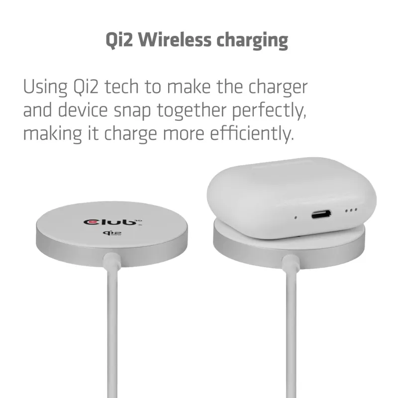 Mobile charger qi2 magsafe-25w wh cac-3026 club3d