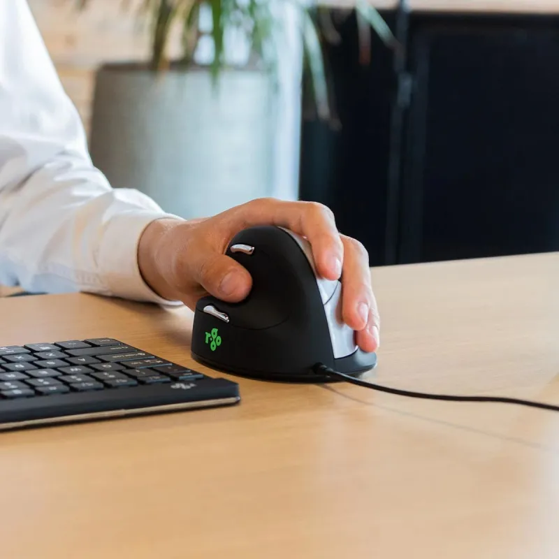 Mouse usb optical break-l. black rgohelela r-go tools