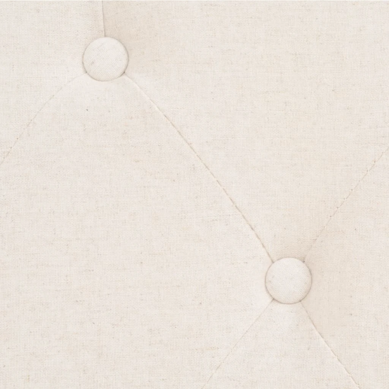 vidaXL atpūtas krēsls, krēmbalts audums