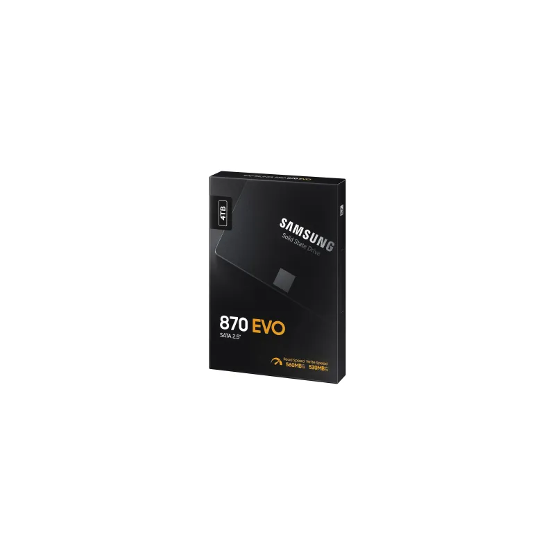 SSD-SAMSUNG-870 EVO-4TB-SATA-SATA 3.0-MLC-Write speed 530 MBytes-sec-Read speed 560 MBytes-sec-2,5-TBW 2400 TB-MTBF 1500000