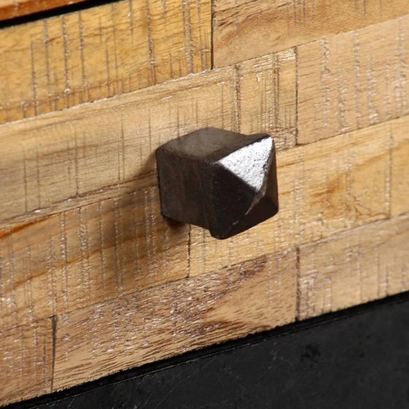 vidaXL rakstāmgalds, 110x50x76 cm, pārstrādāts masīvs tīkkoks