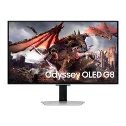 Monitor-SAMSUNG-32-Gaming-Smart-4K-Panel OLED-3840x2160-16:9-0.03 ms-Speakers-Swivel-Pivot-Height adjustable-Tilt-Colour