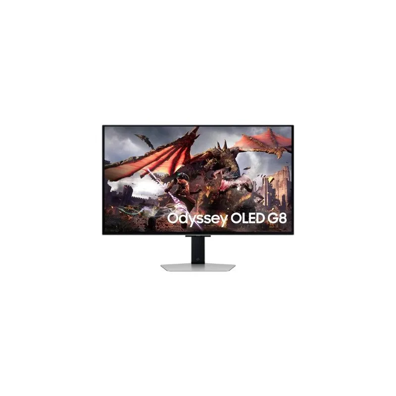 Monitor-SAMSUNG-32-Gaming-Smart-4K-Panel OLED-3840x2160-16:9-0.03 ms-Speakers-Swivel-Pivot-Height adjustable-Tilt-Colour
