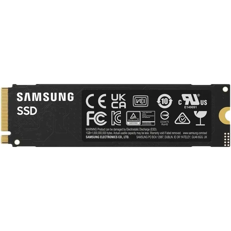 SSD-SAMSUNG-990 EVO Plus-1TB-M.2-PCIe Gen5-NVMe-TLC-Write speed 6300 MBytes-sec-Read speed 7150 MBytes-sec-2.38mm-TBW 1200