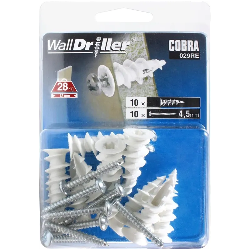 Kaļamie ieliktņi Cobra, paredzēts gk plāksnēm, 4 mm x 25 mm, 10 gab.