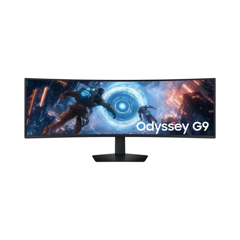 LCD Monitor-SAMSUNG-LS49FG910EUXEN-49-Gaming-Curved-Swivel-Height adjustable-Tilt-Matte-Panel VA-5120x1440-32:9-144Hz-1