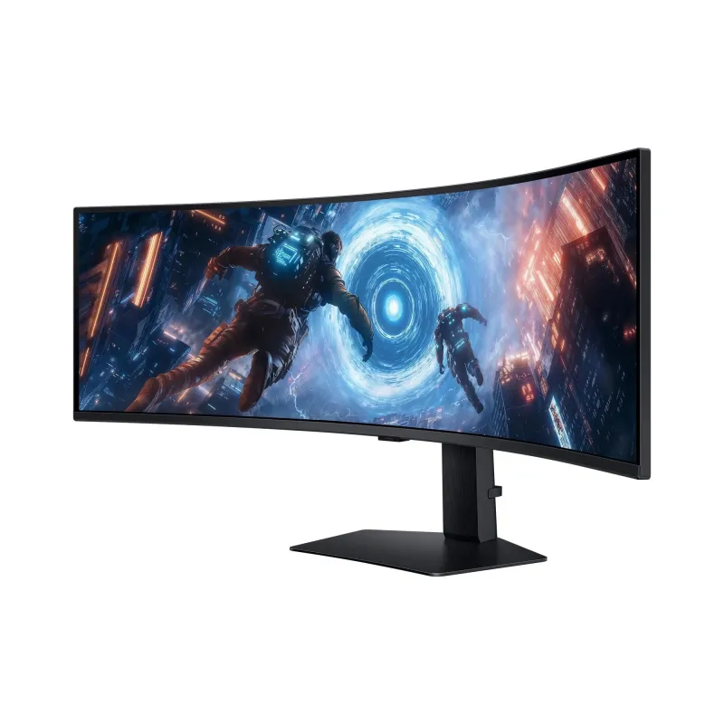 LCD Monitor-SAMSUNG-LS49FG910EUXEN-49-Gaming-Curved-Swivel-Height adjustable-Tilt-Matte-Panel VA-5120x1440-32:9-144Hz-1