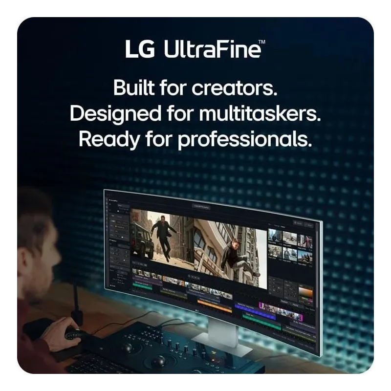 LCD Monitor-LG-40 -5120 x 2160 pixels-WUHD-Native aspect ratio 21:9-Curved-40U990A-W