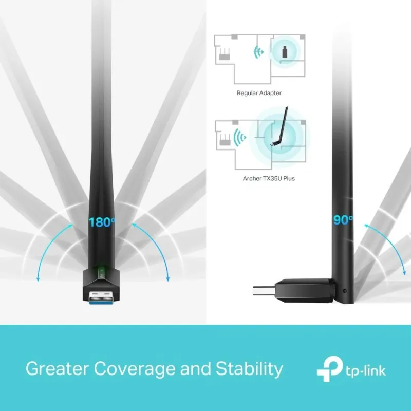 Wrl adapter 1800mbps usb-archer tx35u plus tp-link