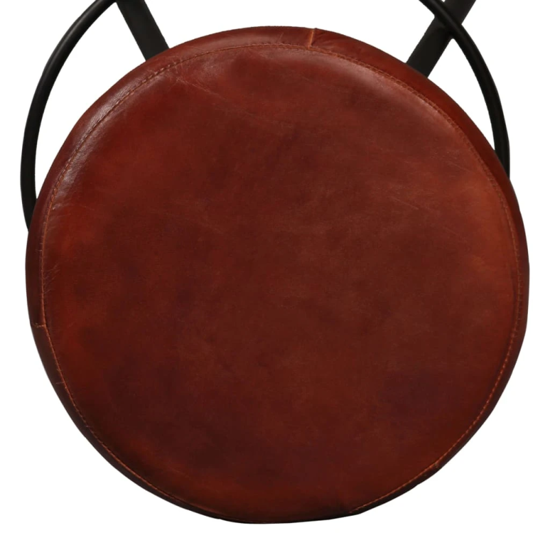 vidaXL bāra krēsli, 2 gab., dabīgā āda