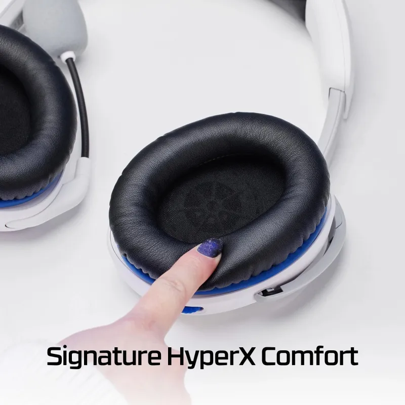 Headset hyperx cloudx stinger2-white-blue 75x29aa hyperx