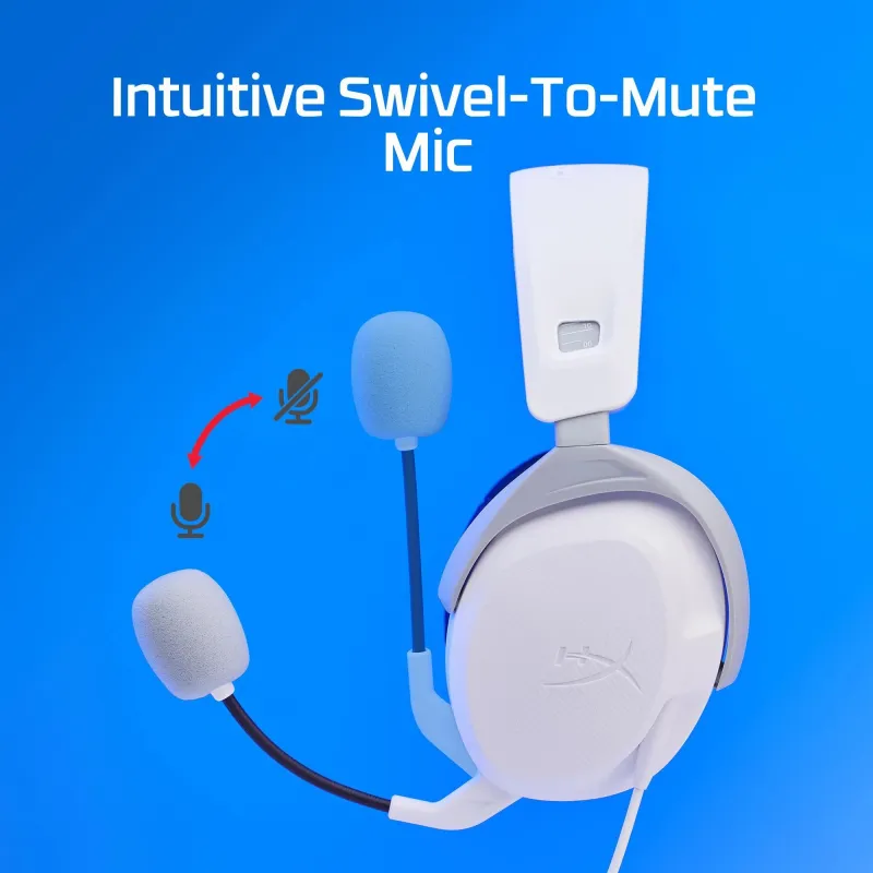 Headset hyperx cloudx stinger2-white-blue 75x29aa hyperx