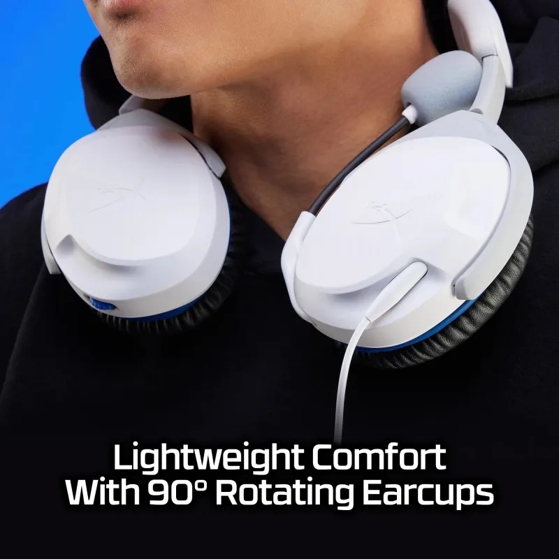 Headset hyperx cloudx stinger2-white-blue 75x29aa hyperx