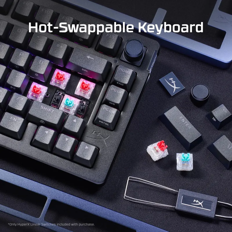Keyboard alloy rise black-7g7a3aaaba hyperx