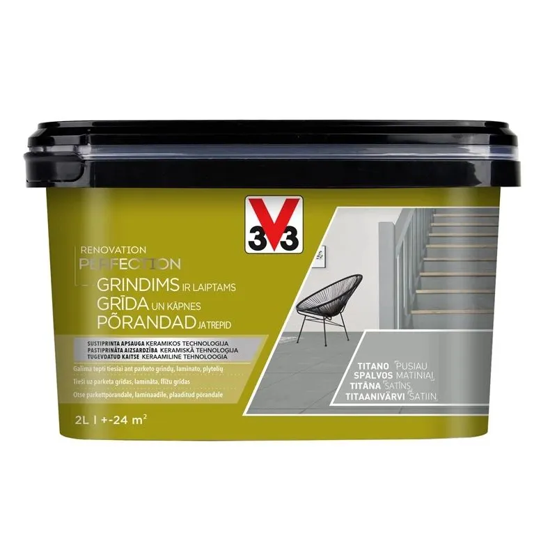 Grīdas krāsa V33 Renovation Perfection Floor. titāna. 2 l
