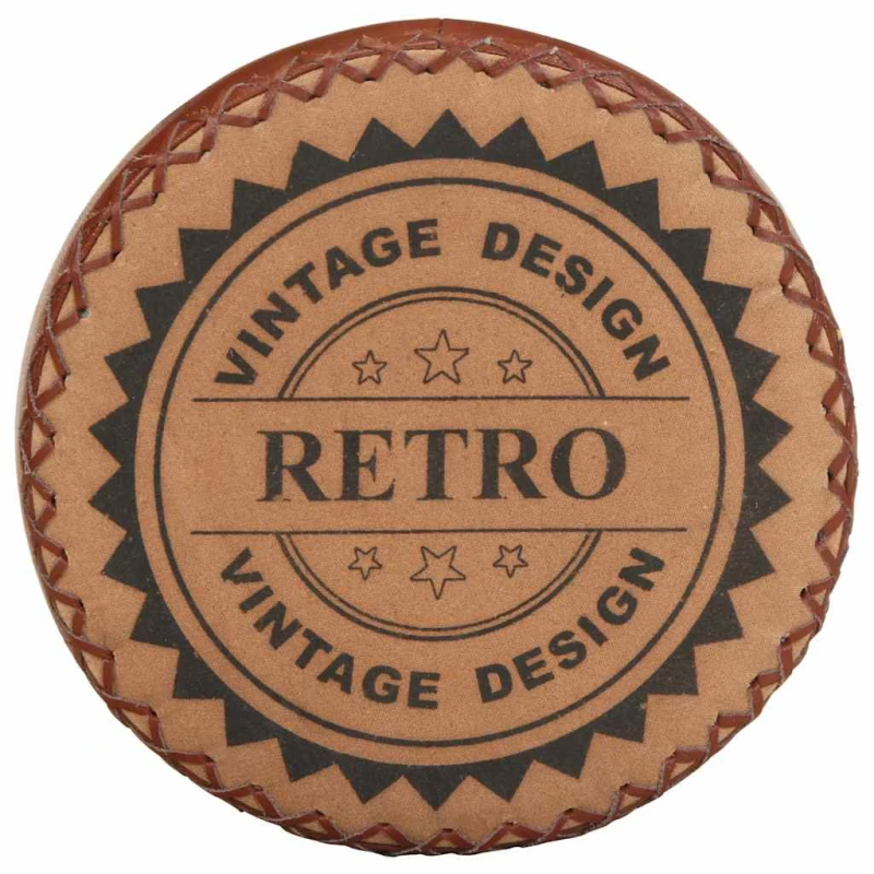 vidaXL bāra krēsli, 4 gab., dabīgā āda