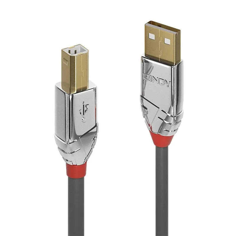 Cable usb2 a-b 3m-cromo 36643 lindy