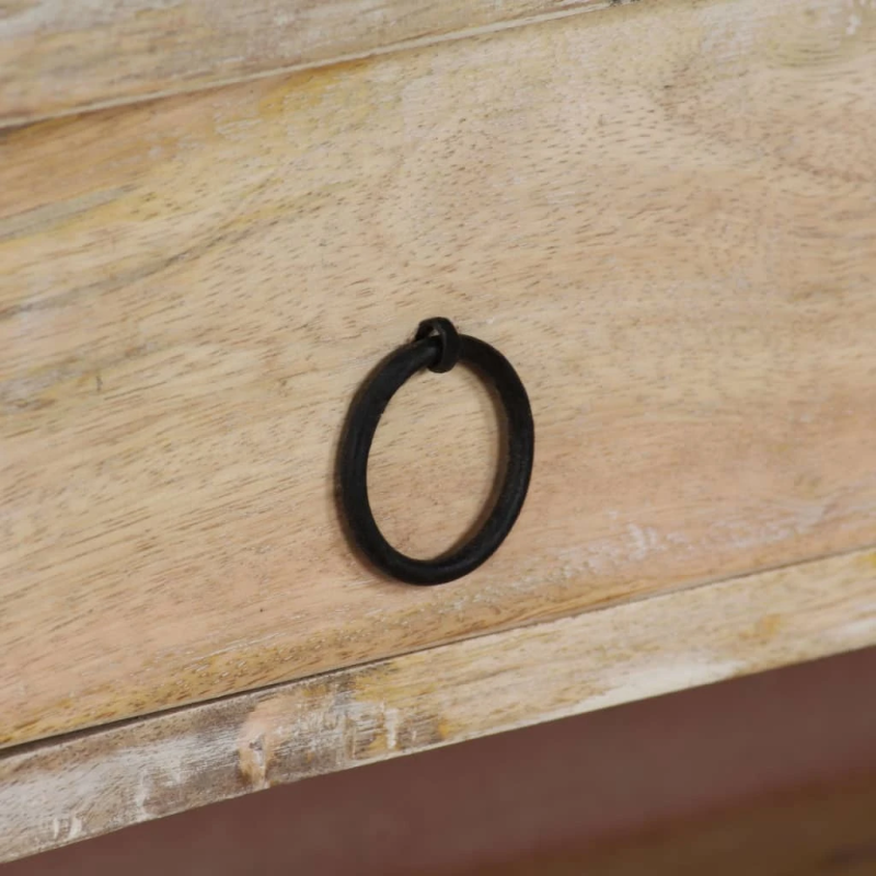 vidaXL rakstāmgalds, 110x50x96 cm, mango masīvkoks